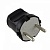 Вилка прямая , 6А IP20, черный, SQ1806-0002 SQ1806-0002 TDM